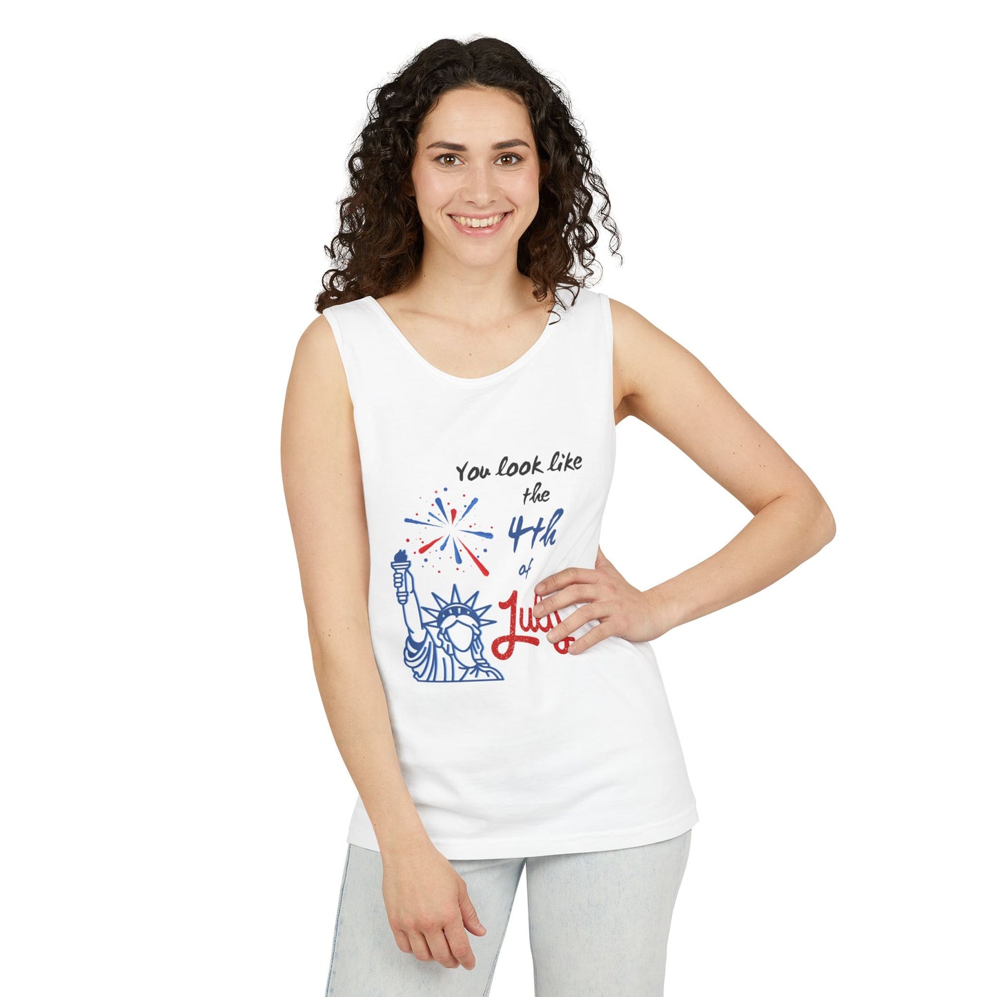 Patriotic Tank Top - You Look Like the 4th of July