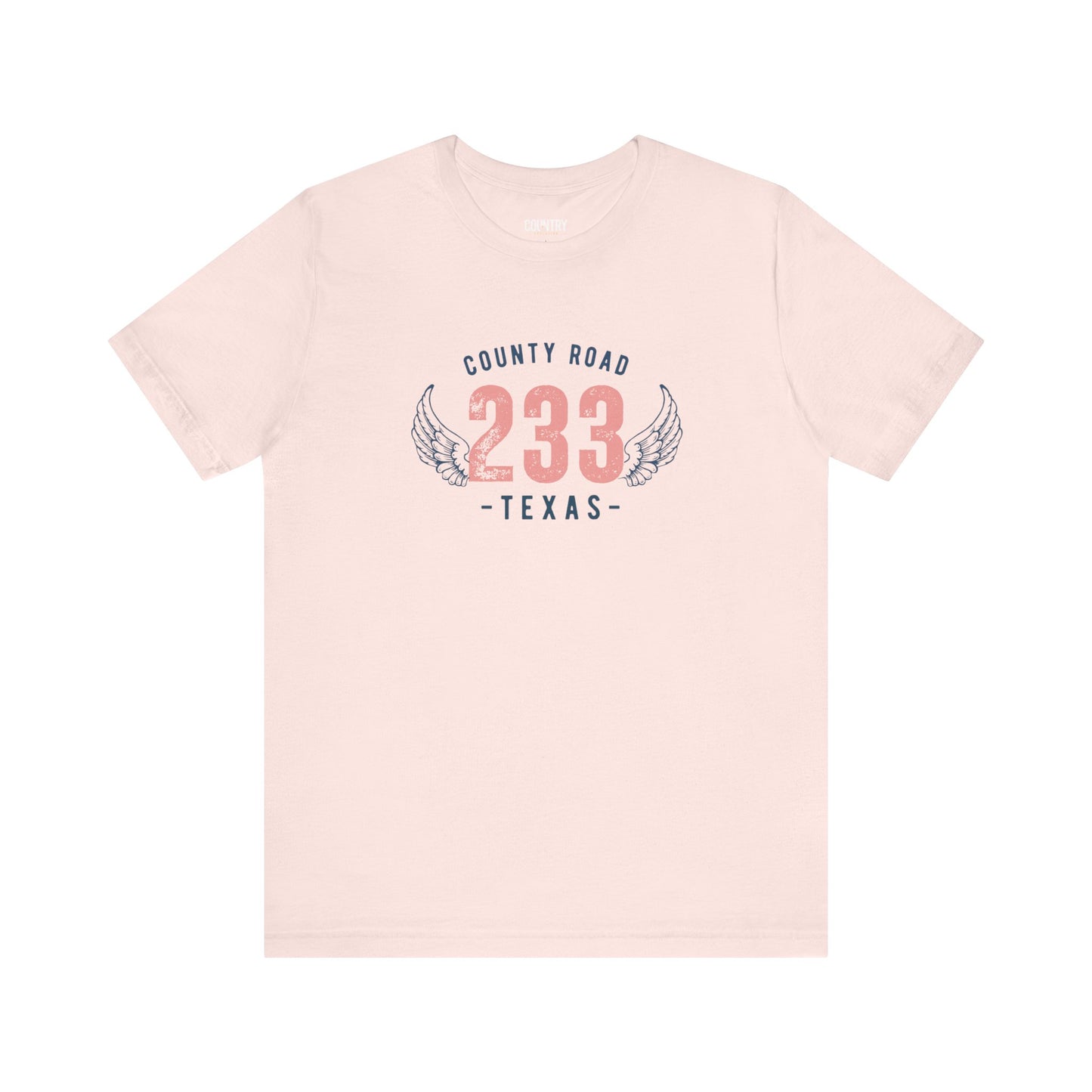 County Road 233 T-Shirt in Soft Pink