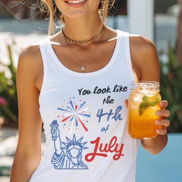 Patriotic Tank Top - You Look Like the 4th of July