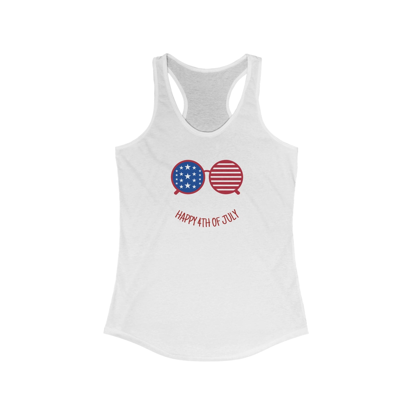 Happy 4th Tank Top: Beam with American Pride