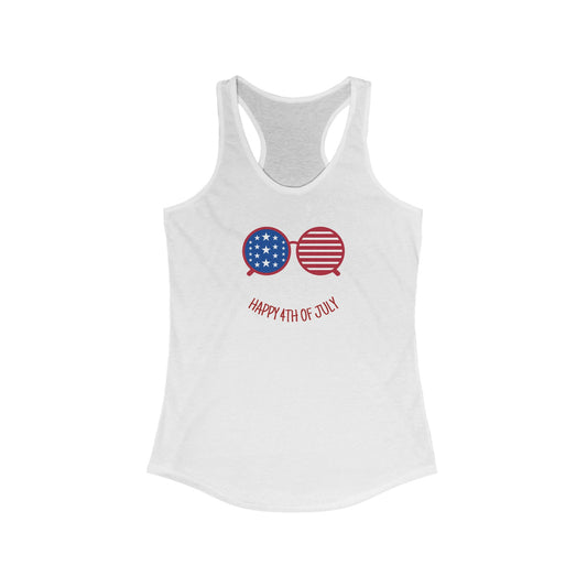 Happy 4th Tank Top: Beam with American Pride