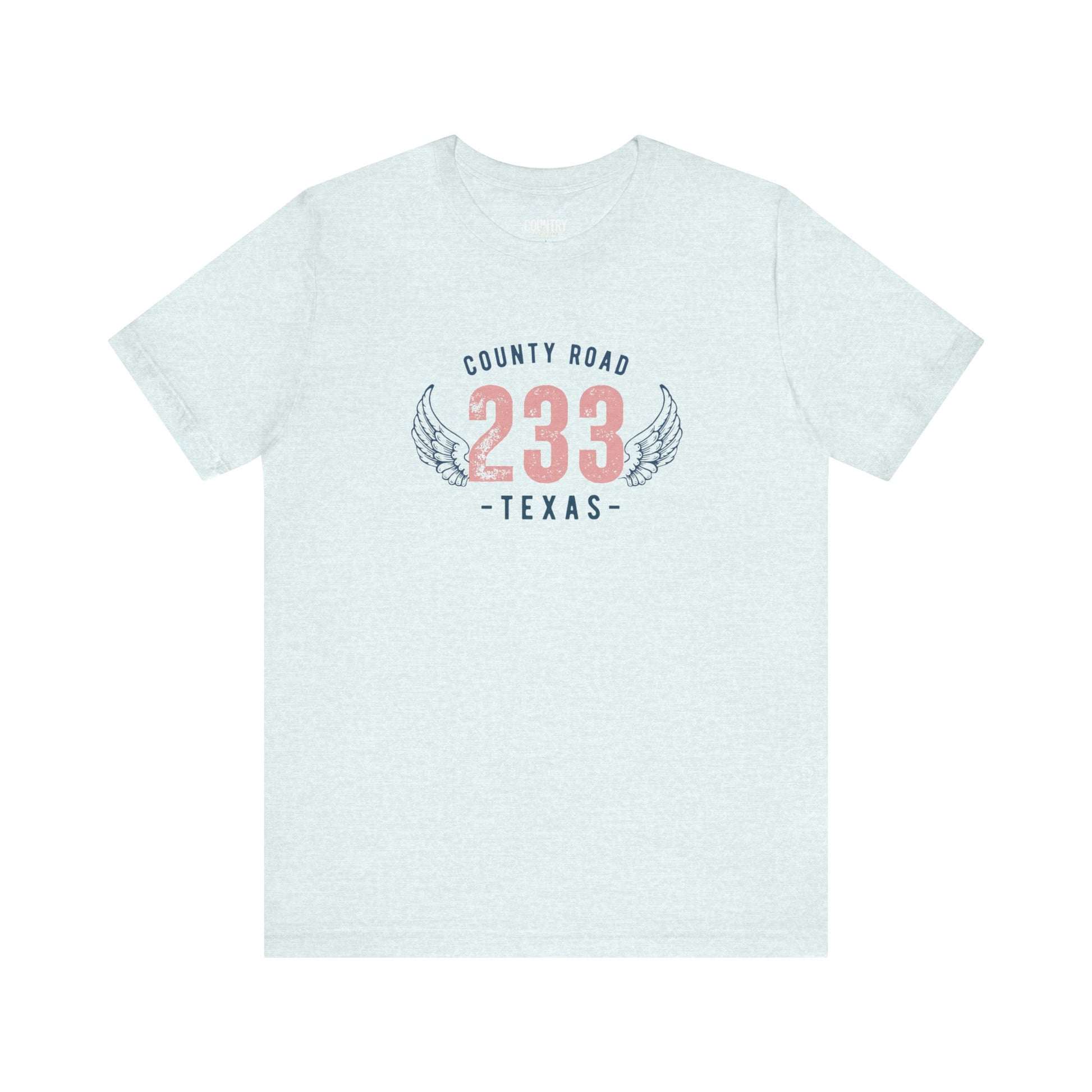  County Road 233 T-Shirt in Heather Ice Blue