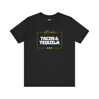 Tacos and Tequila Jersey Short Sleeve Tee