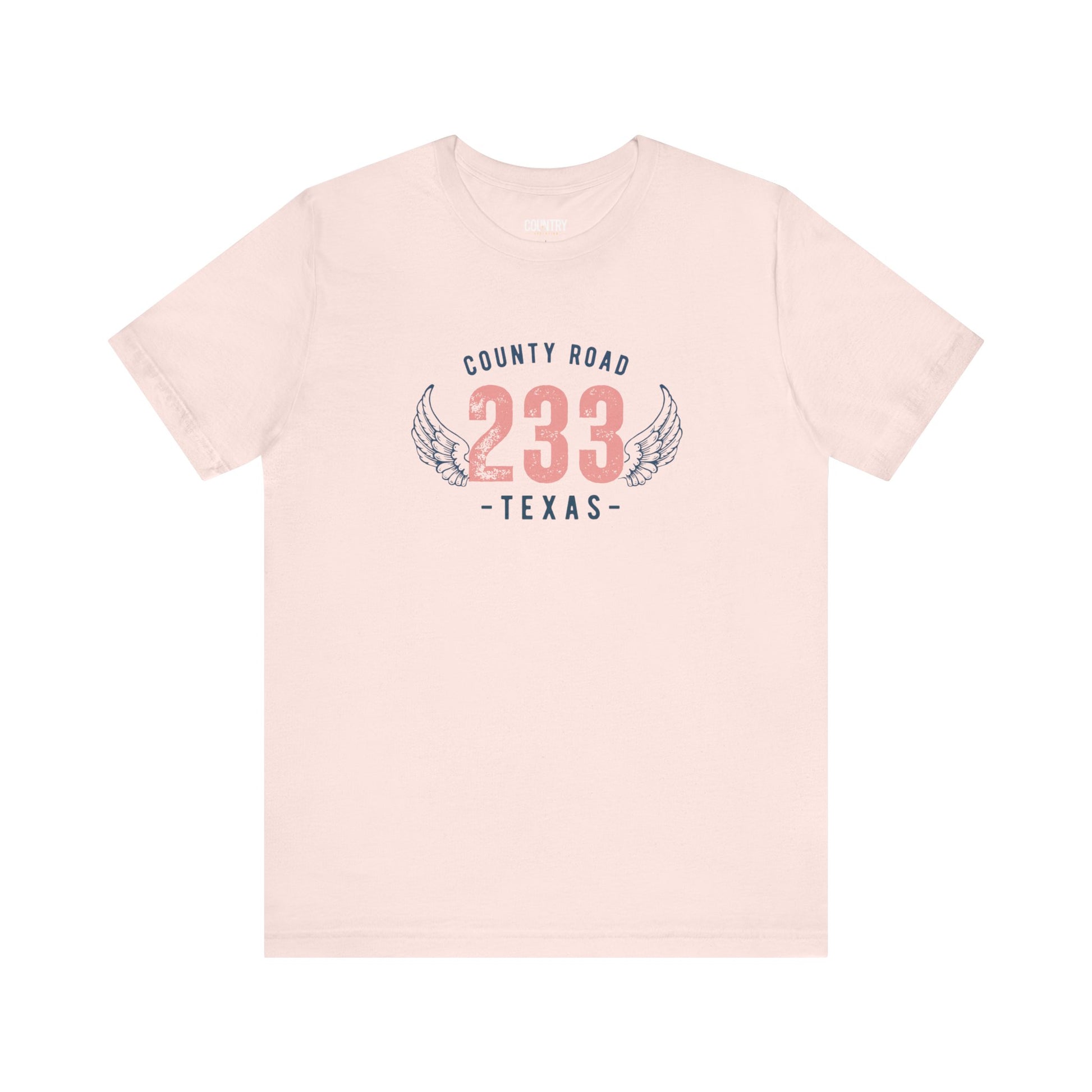  County Road 233 T-Shirt in Soft Pink