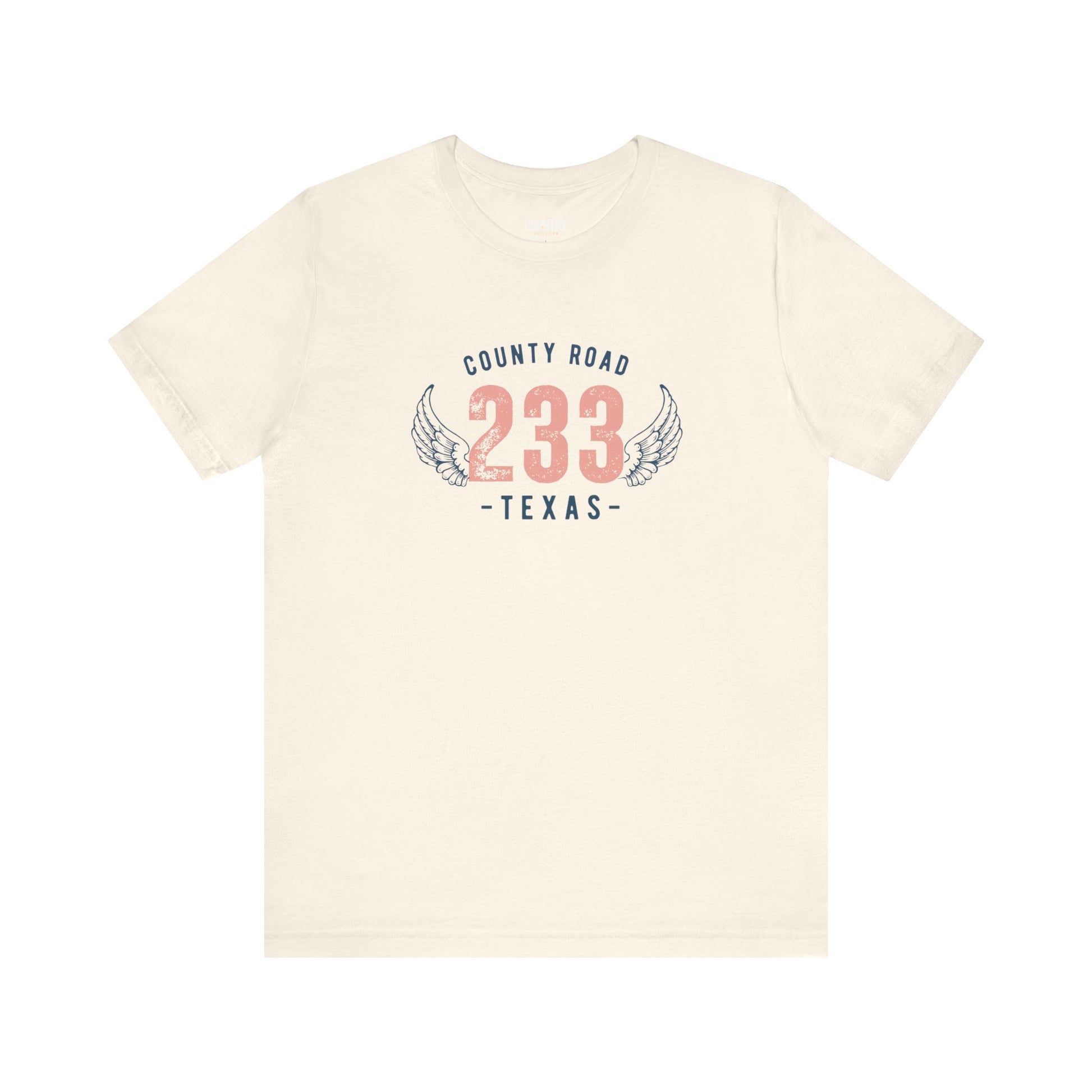  County Road 233 T-Shirt in the color natural.