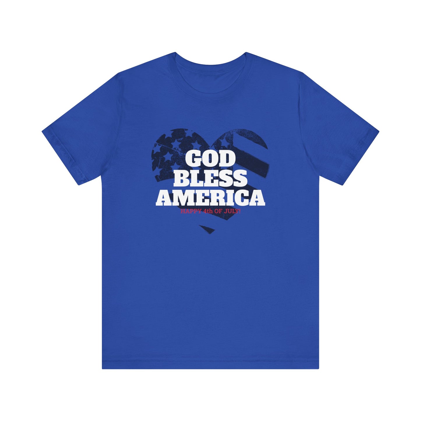 God Bless America Royal Blue Tee