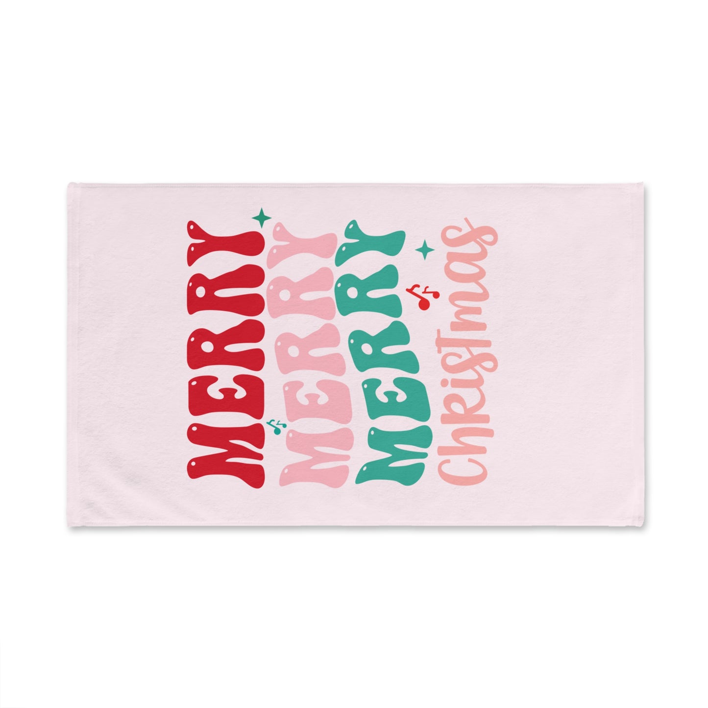 Merry Merry Merry Christmas Hand Towel