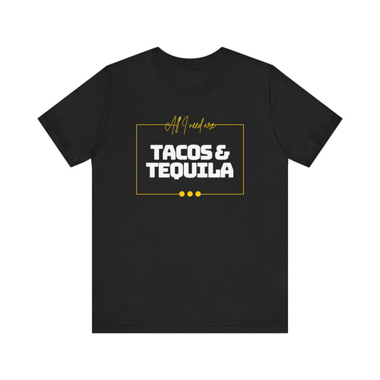 Tacos and Tequila Jersey Short Sleeve Tee