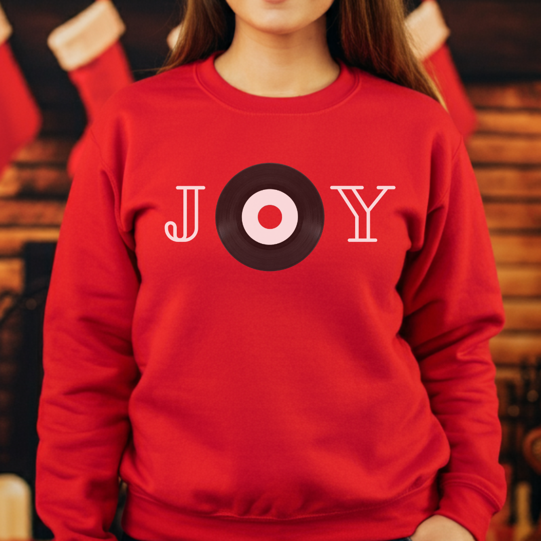 JOY Record Christmas Sweatshirt