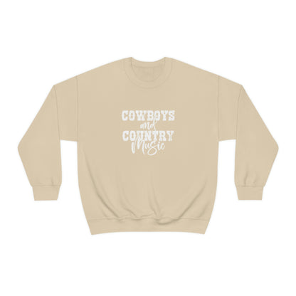 Cowboys and Country Music Crewneck Sweatshirt