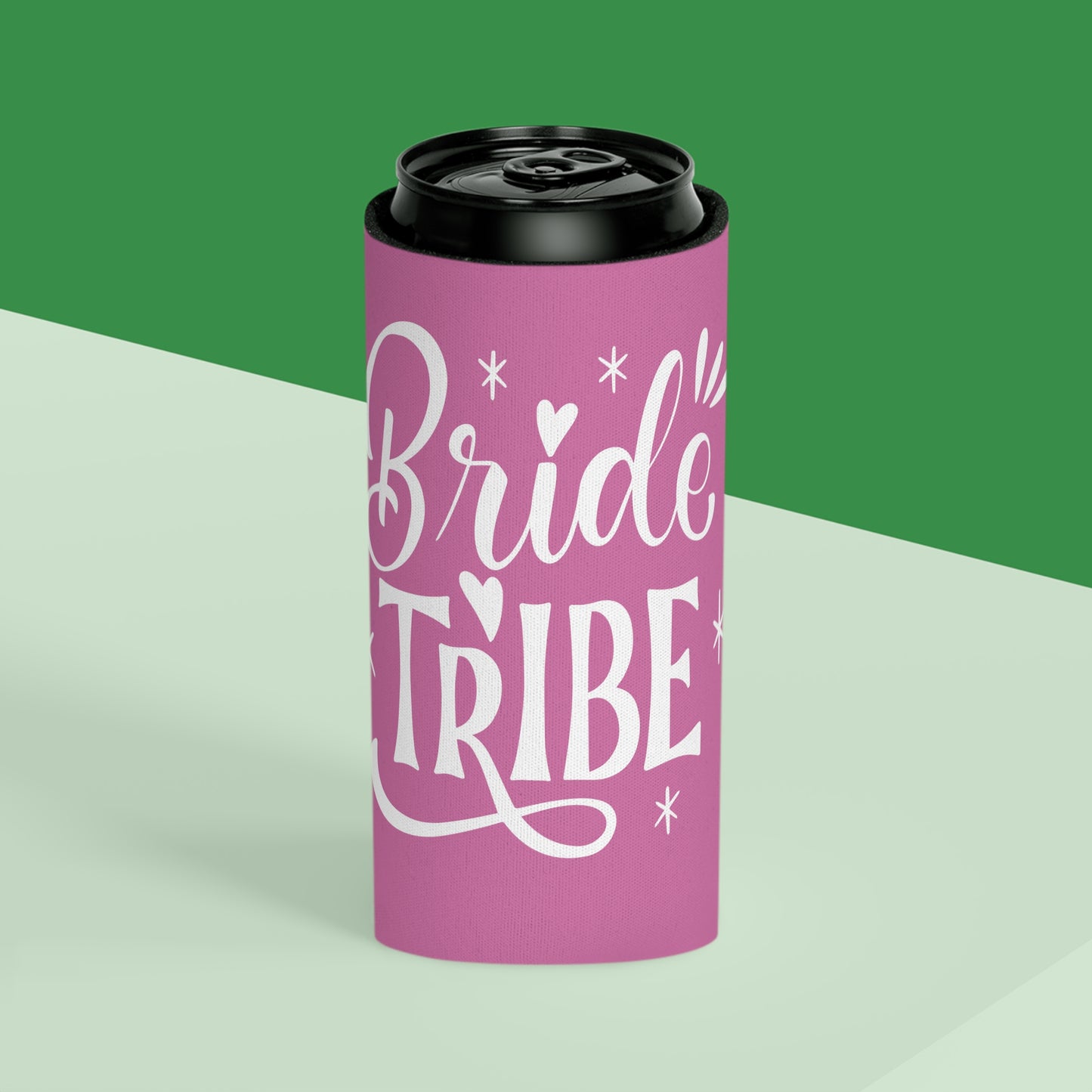 "Bride Tribe" Koozie - Pink