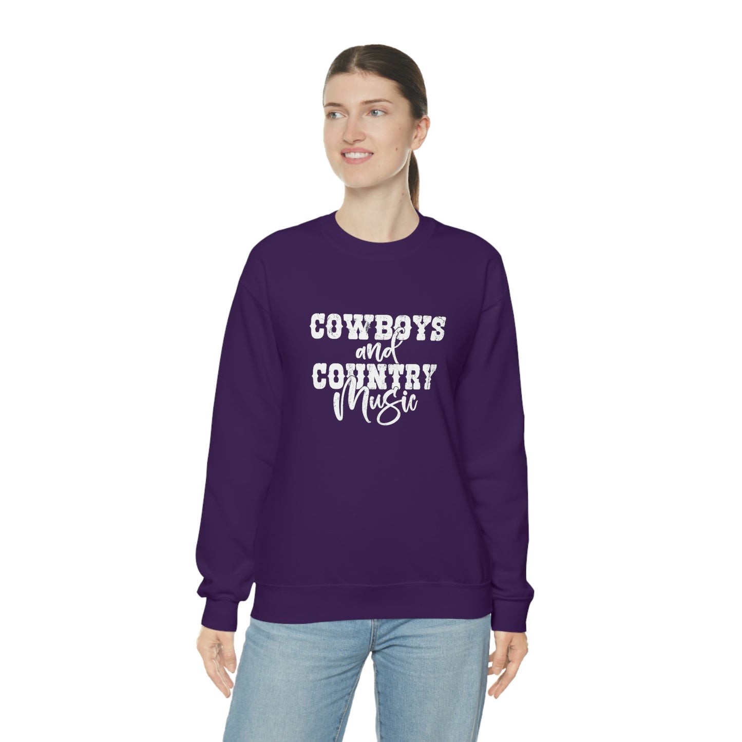 Cowboys and Country Music Crewneck Sweatshirt