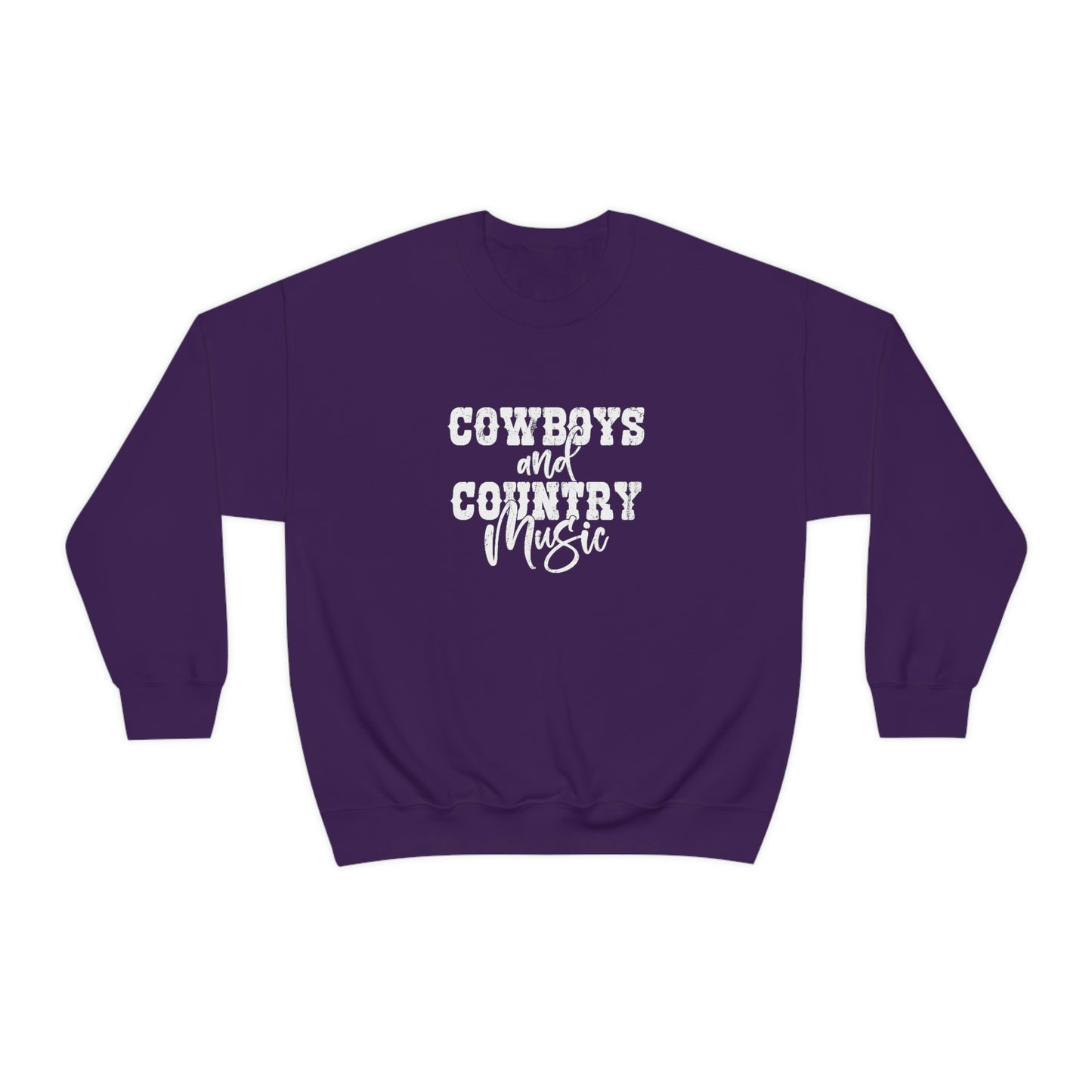 Cowboys and Country Music Crewneck Sweatshirt