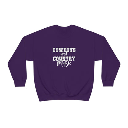 Cowboys and Country Music Crewneck Sweatshirt