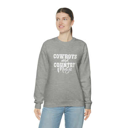 Cowboys and Country Music Crewneck Sweatshirt