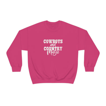 Cowboys and Country Music Crewneck Sweatshirt