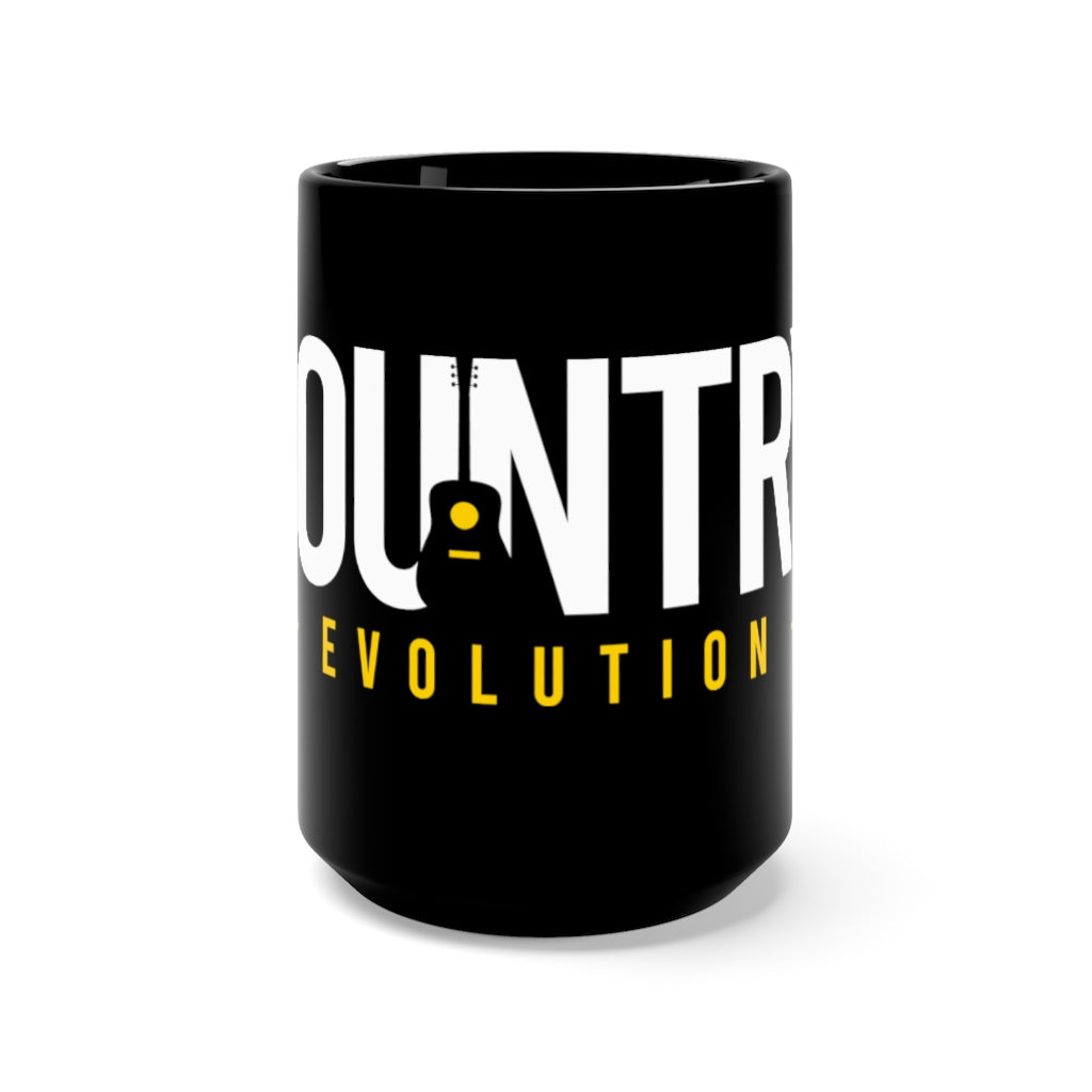 Country Evolution Black Mug 15oz