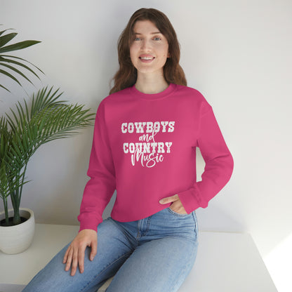 Cowboys and Country Music Crewneck Sweatshirt