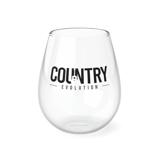 Country Evolution Stemless Wine Glass