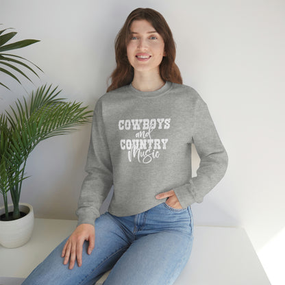 Cowboys and Country Music Crewneck Sweatshirt