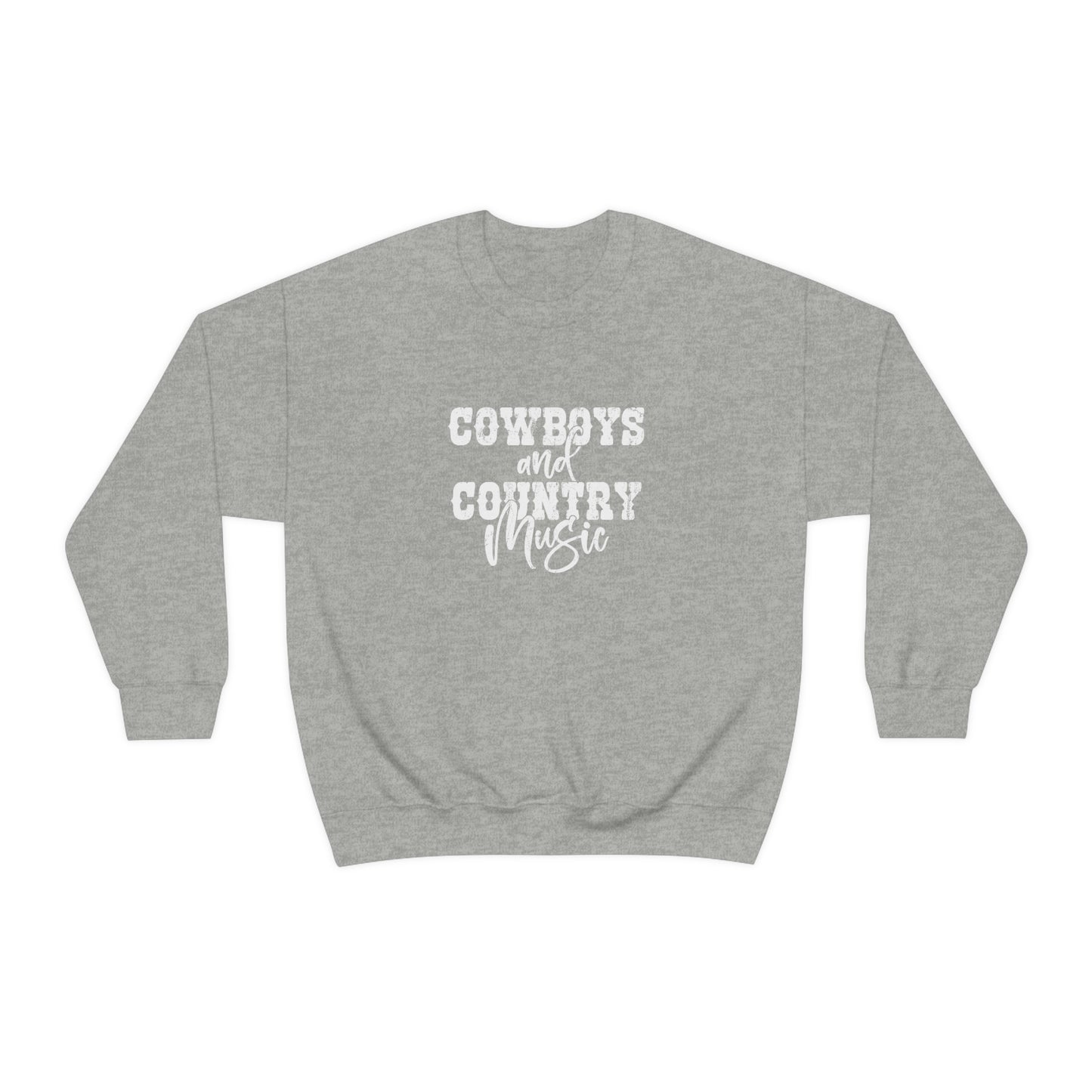 Cowboys and Country Music Crewneck Sweatshirt