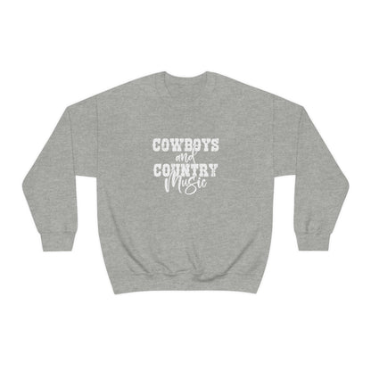 Cowboys and Country Music Crewneck Sweatshirt