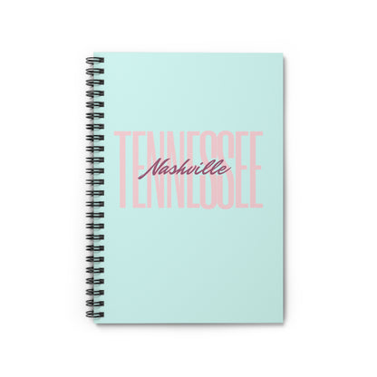 "Nashville, Tennessee" notebook in the color mint.