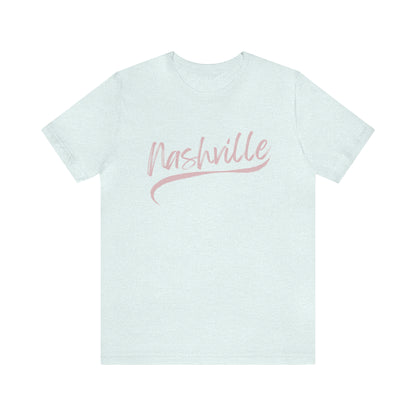 Nashville T-shirt in the color Heather Ice Blue